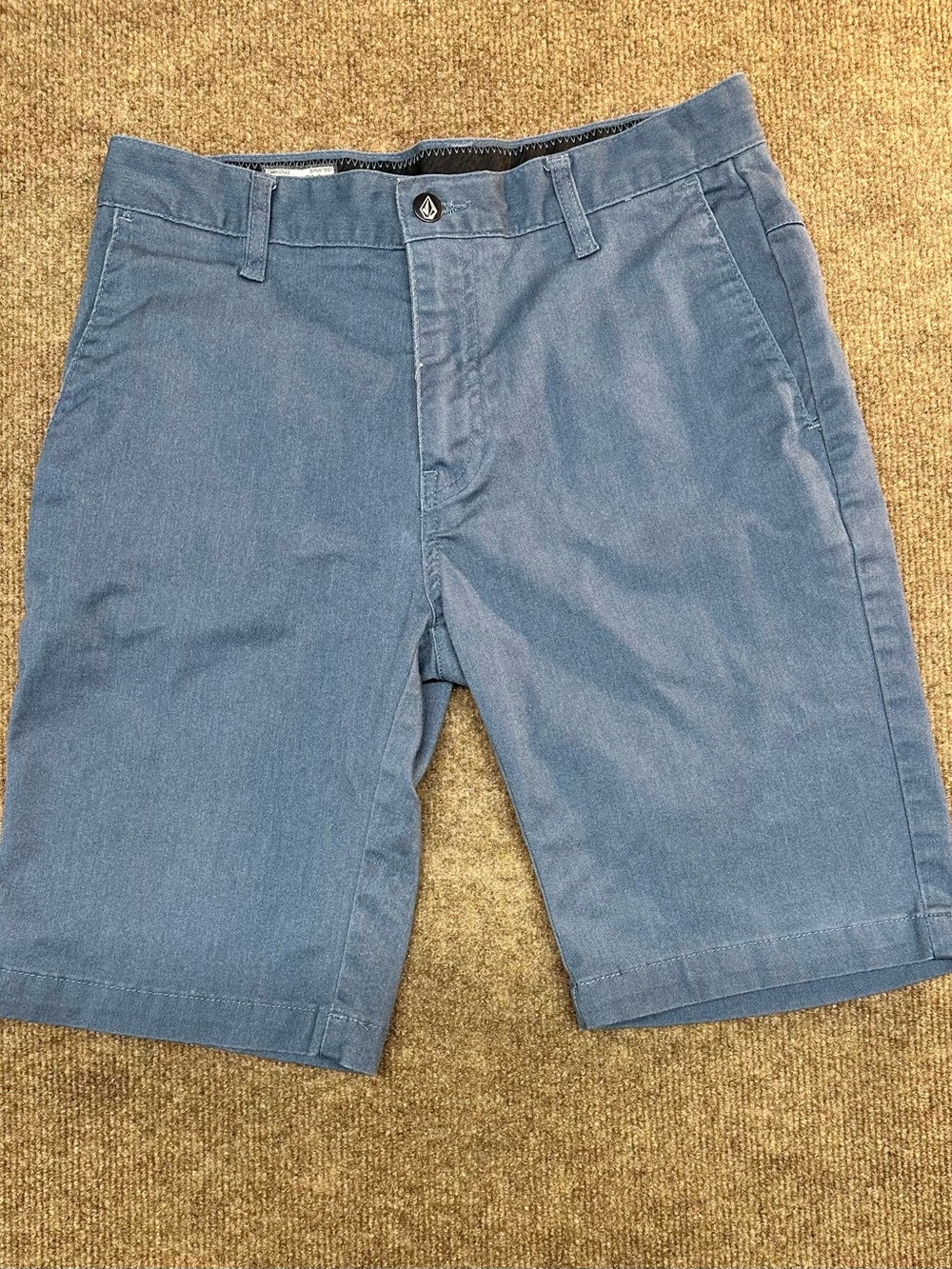 Volcom Slate Blue Flat Front Men's Shorts
